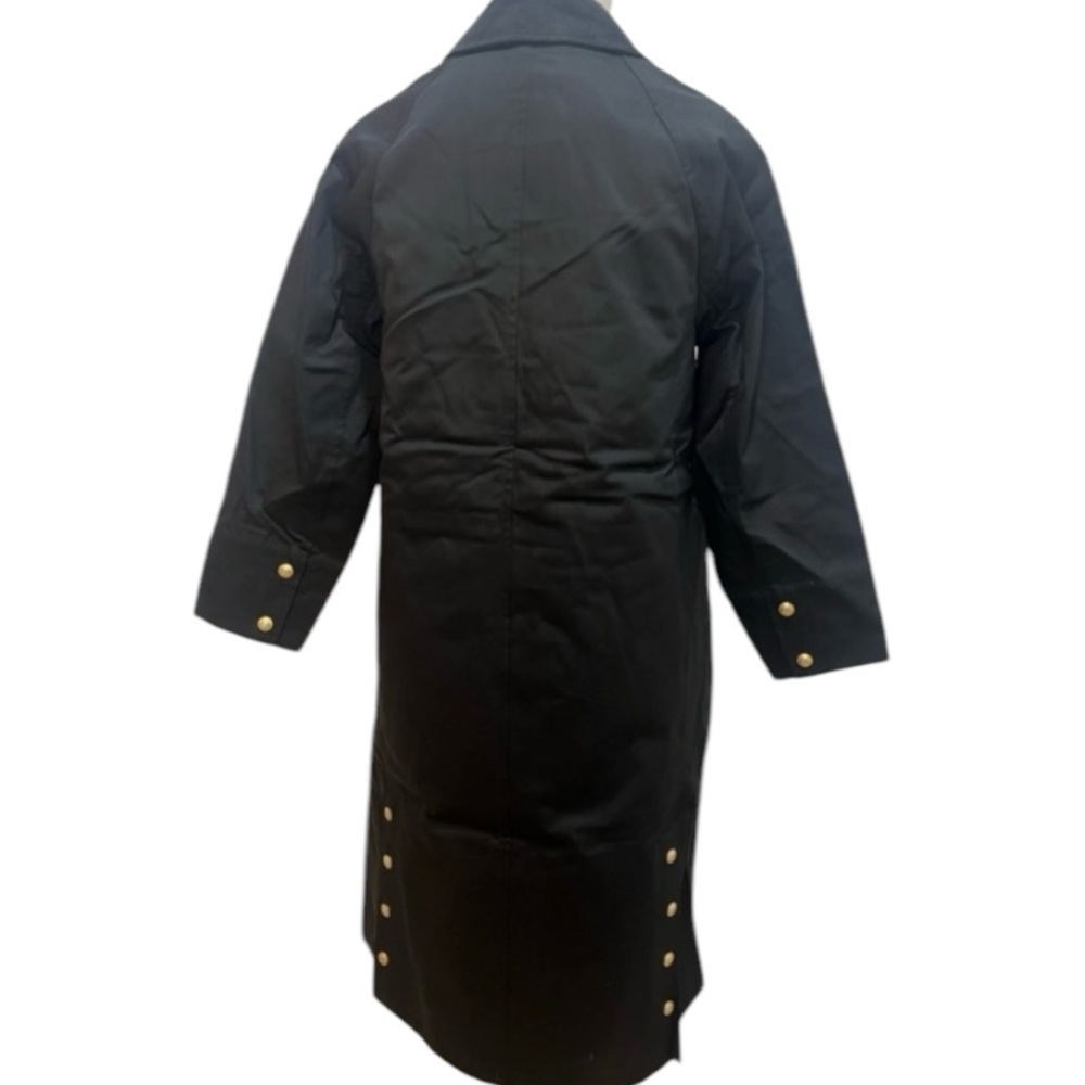 J Crew Collection Long Waxed Barn Jacket Removable Vest Black NWT Size L - Picture 9 of 15